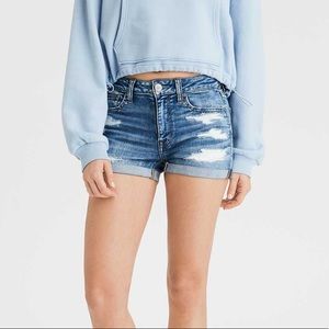 American Eagle Dark Ripped Shorts